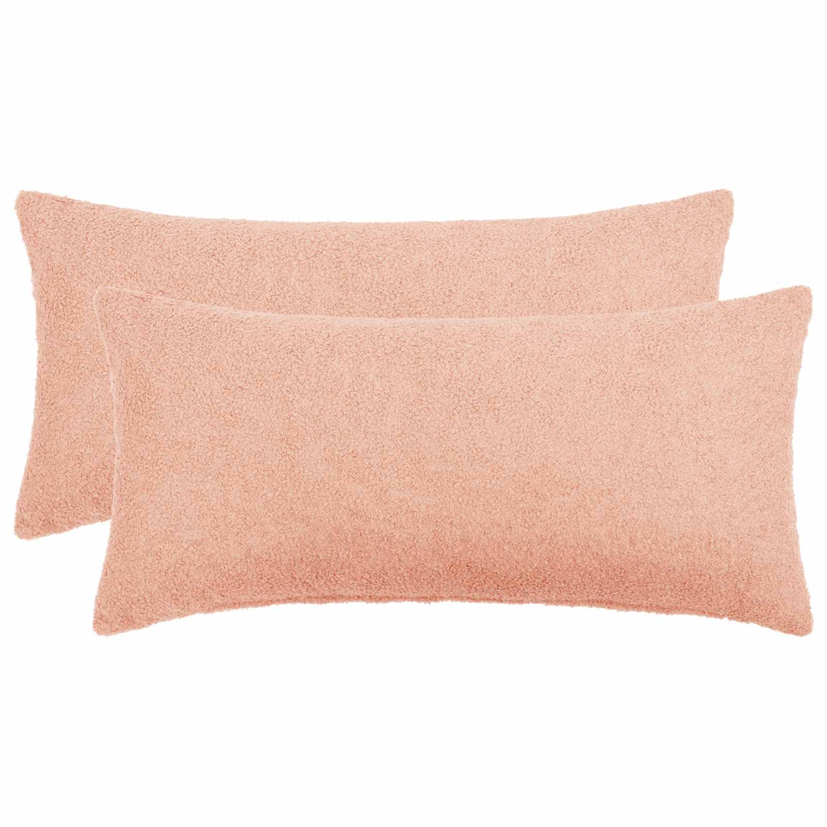 Cushion Cover 2 pcs HEERLEN Pink 40 x 80 cm Bouclé