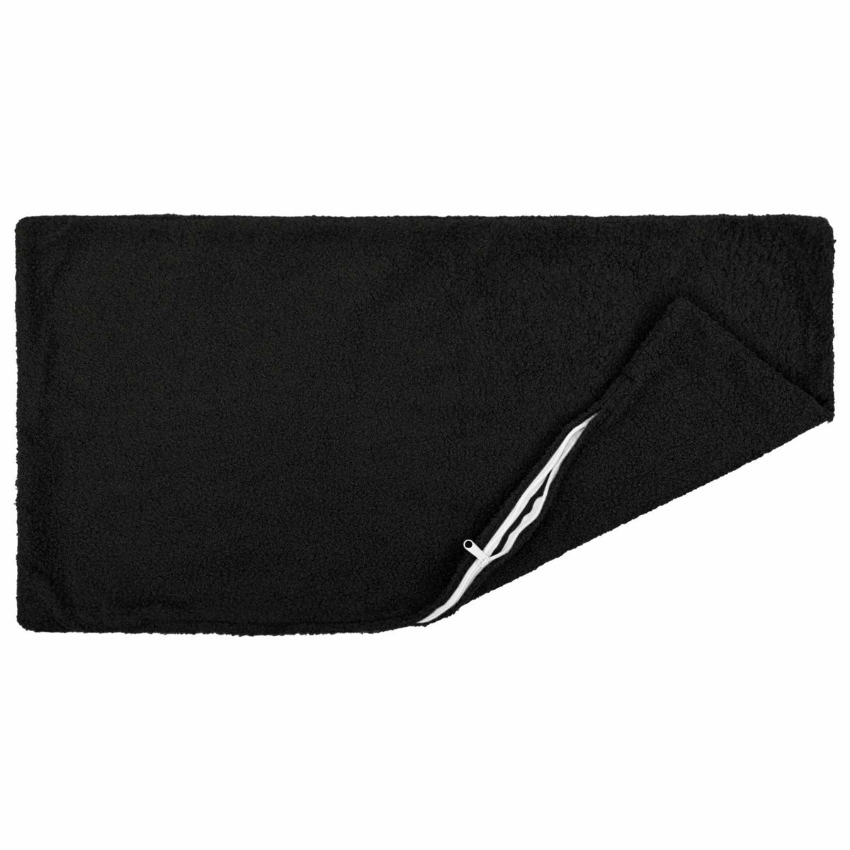 Cushion Cover 6 pcs HEERLEN Black 40 x 80 cm Bouclé