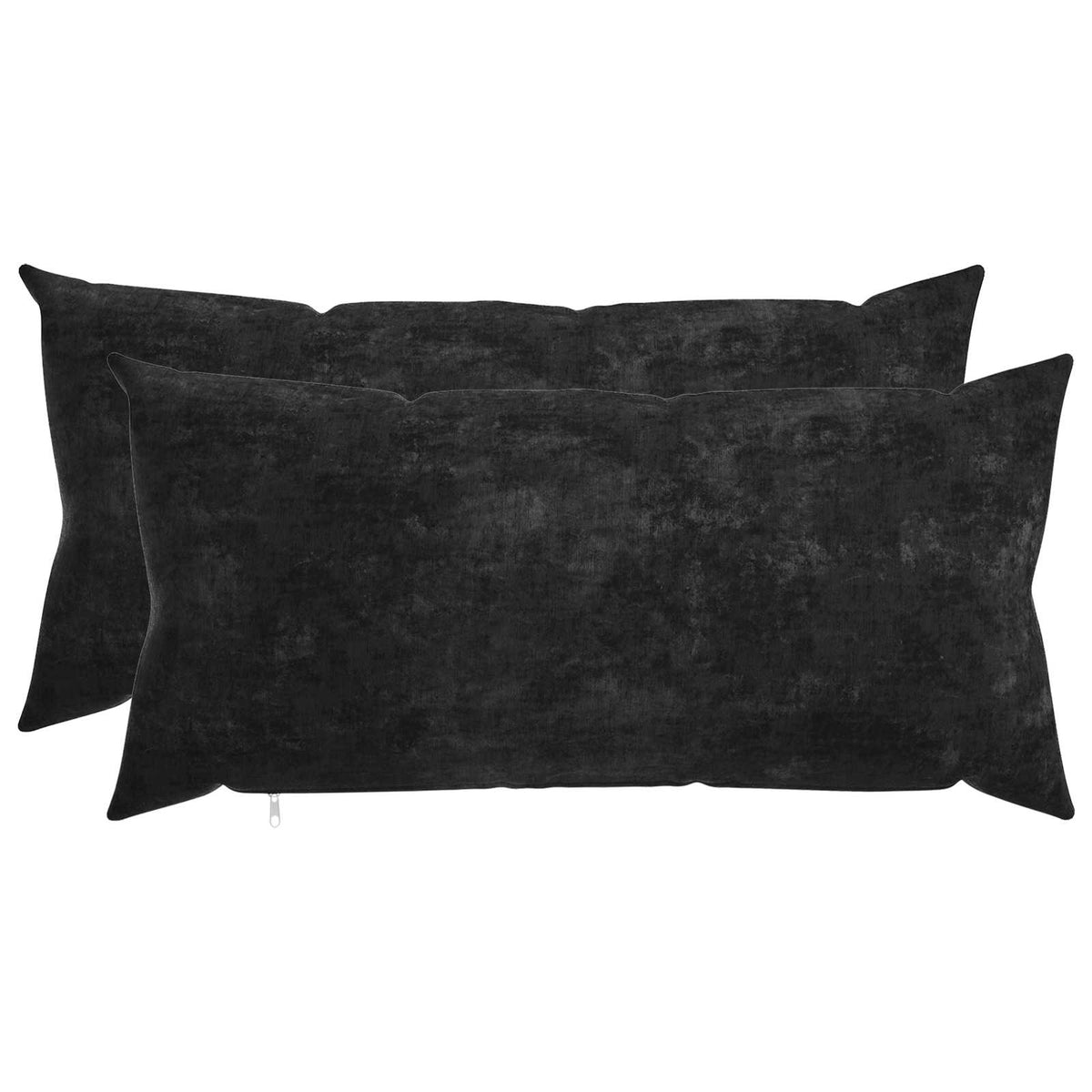 Cushion Cover 2 pcs HEERLEN Anthracite 40 x 80 cm