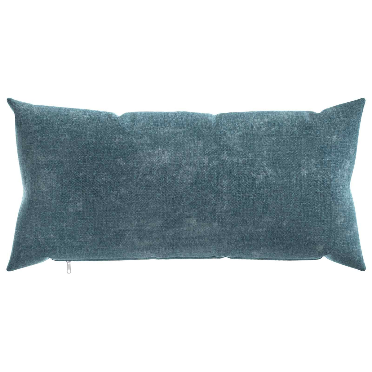 Cushion Cover 2 pcs HEERLEN Blue 40 x 80 cm Chenille Fabric
