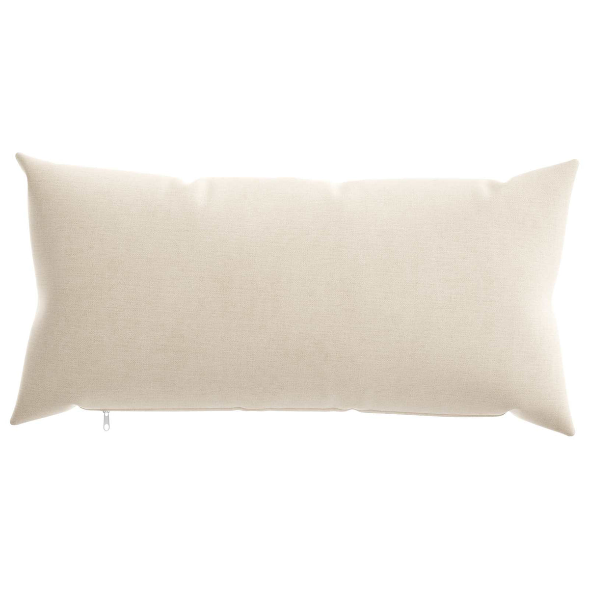 Cushion Cover 2 pcs HEERLEN Cream 40 x 80 cm Chenille Fabric
