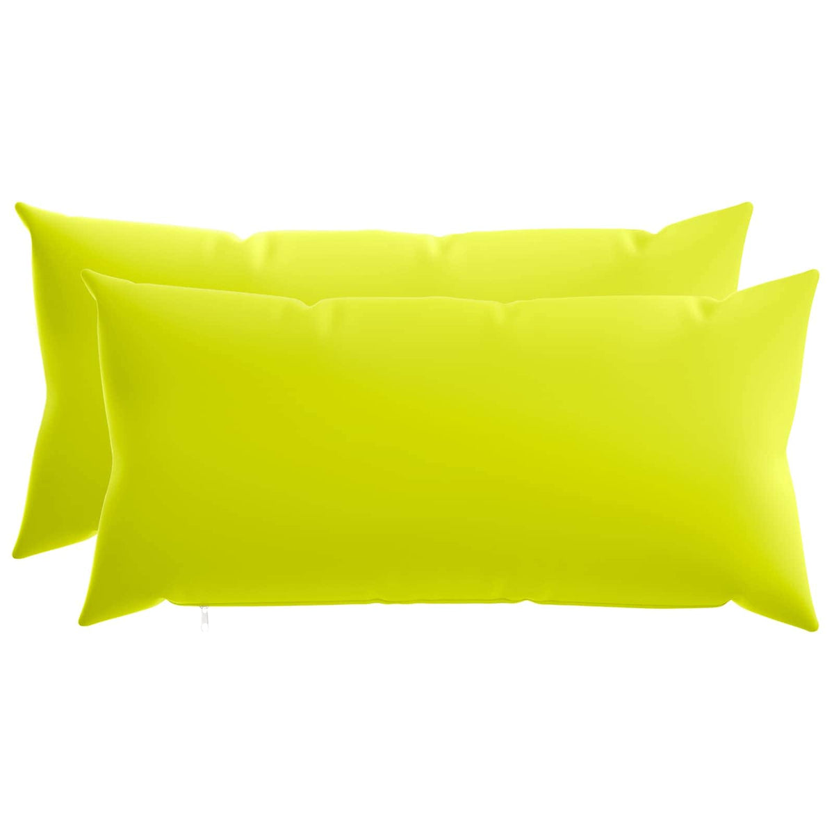 Cushion Cover 2 pcs HEERLEN Bright Green 40 x 80 cm Polyester