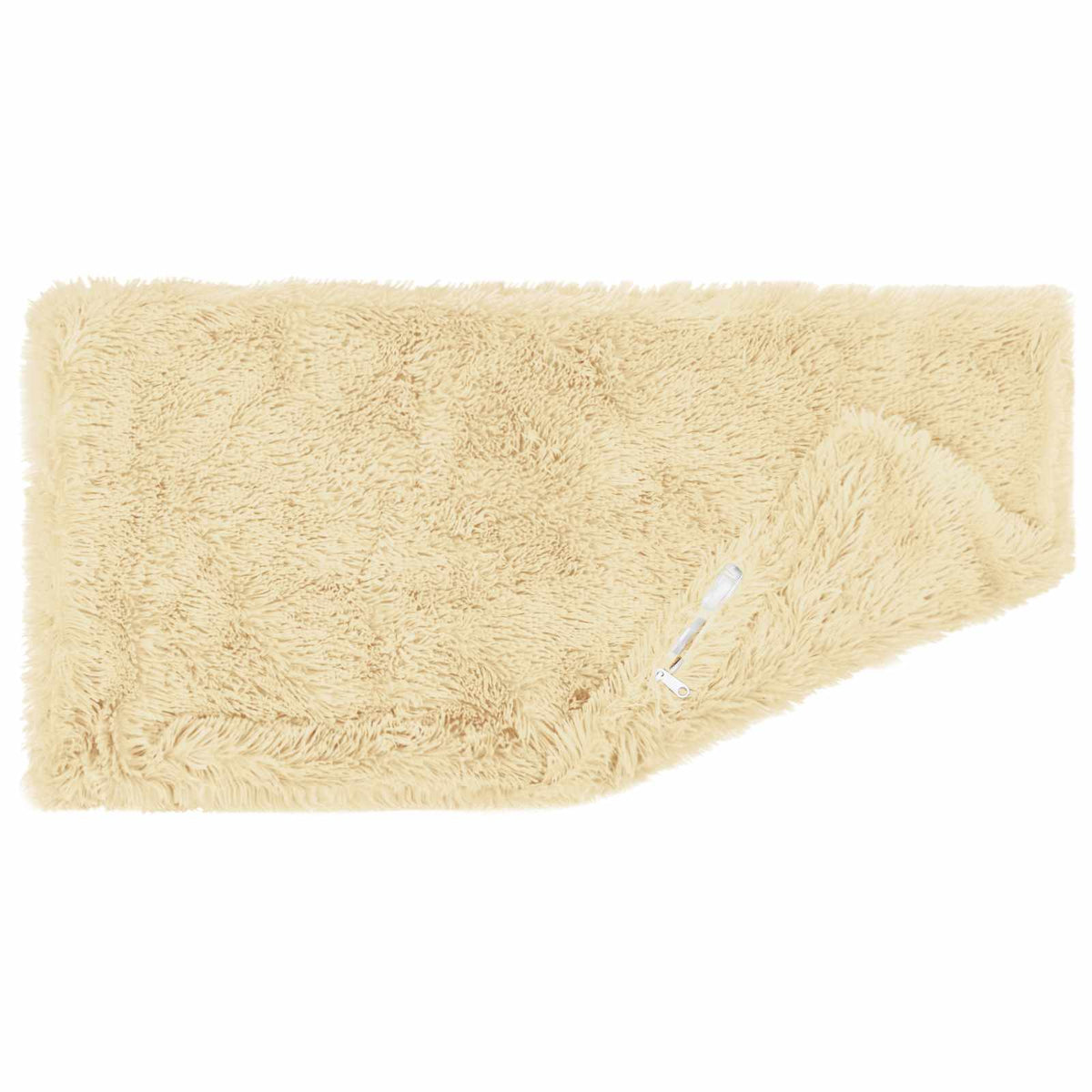 Cushion Cover 2 pcs HEERLEN Cream 40 x 80 cm PV Fleece