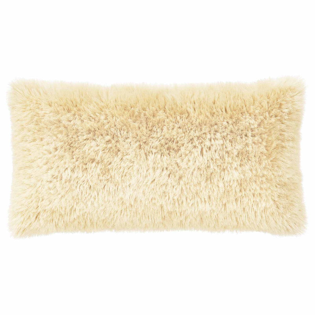 Cushion Cover 2 pcs HEERLEN Cream 40 x 80 cm PV Fleece
