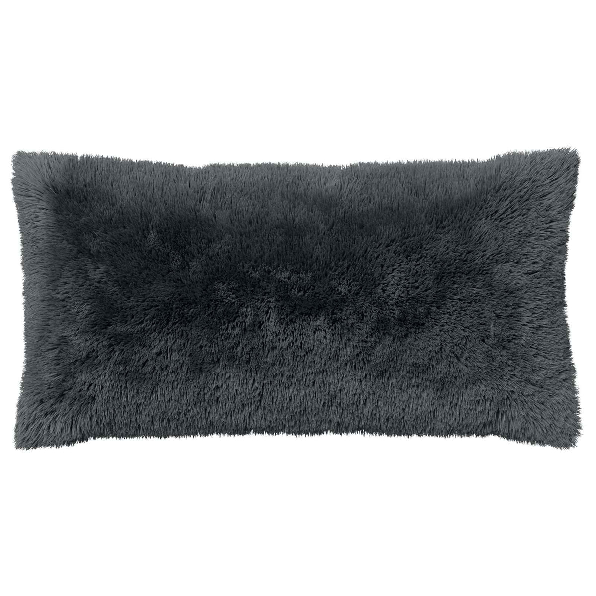 Cushion Cover 12 pcs HEERLEN Anthracite 40 x 80 cm PV Fleece