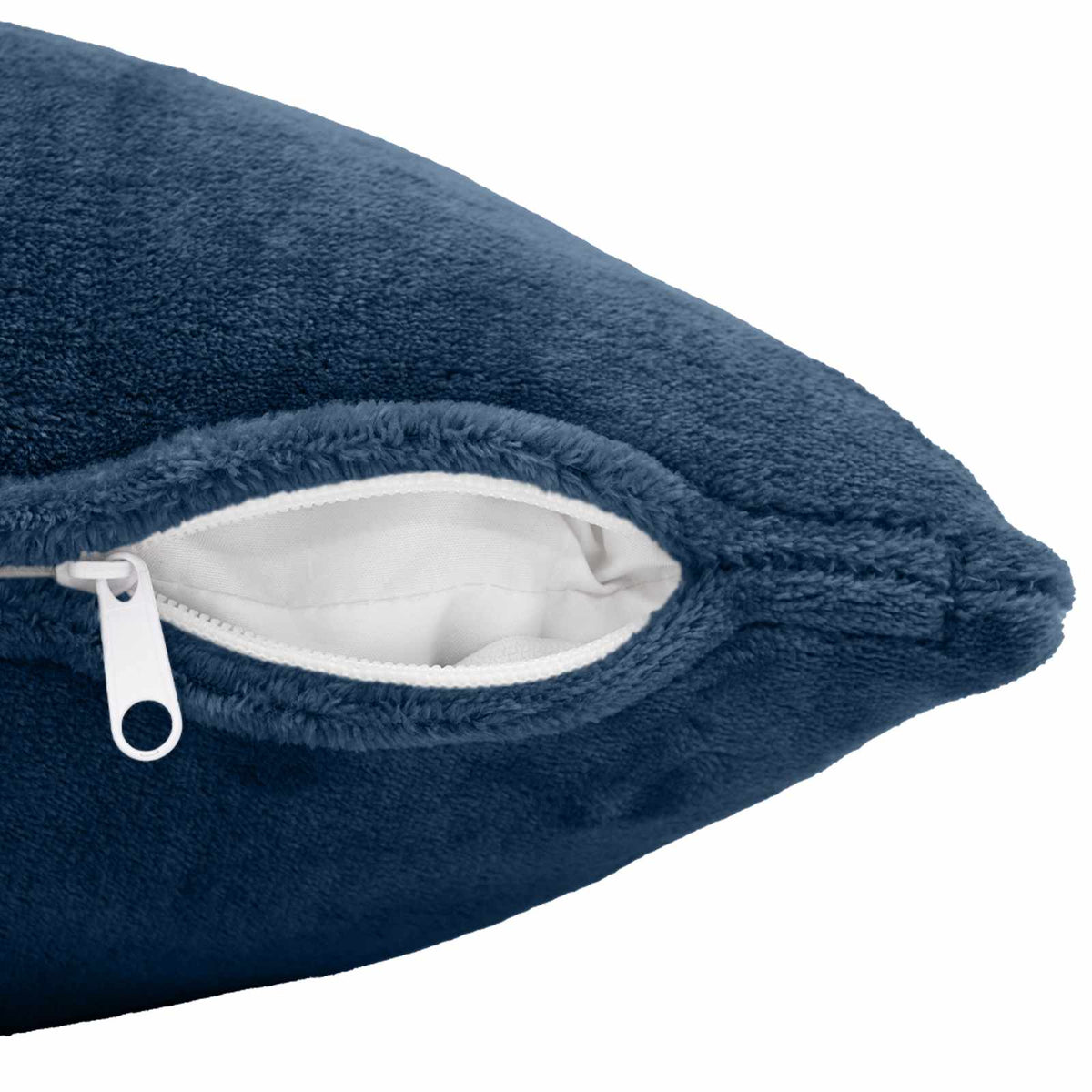 Cushion Cover 12 pcs HEERLEN Navy Blue 40 x 80 cm Flannel