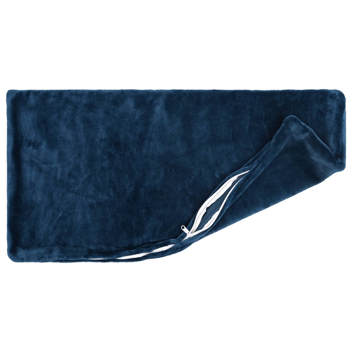 Cushion Cover 12 pcs HEERLEN Navy Blue 40 x 80 cm Flannel