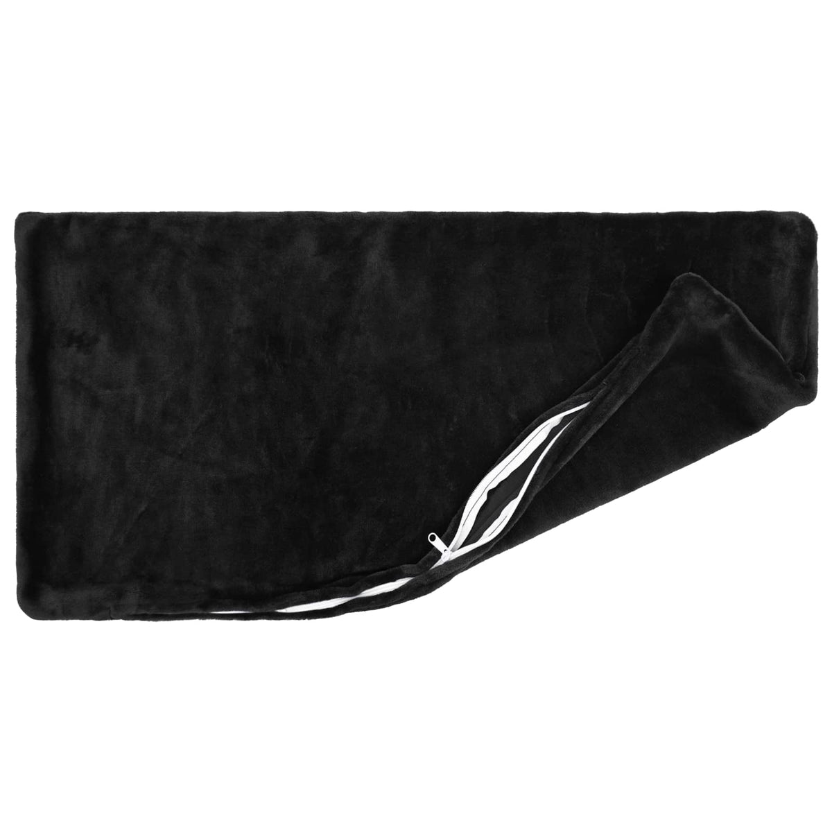 Cushion Cover 12 pcs HEERLEN Black 40 x 80 cm Flannel