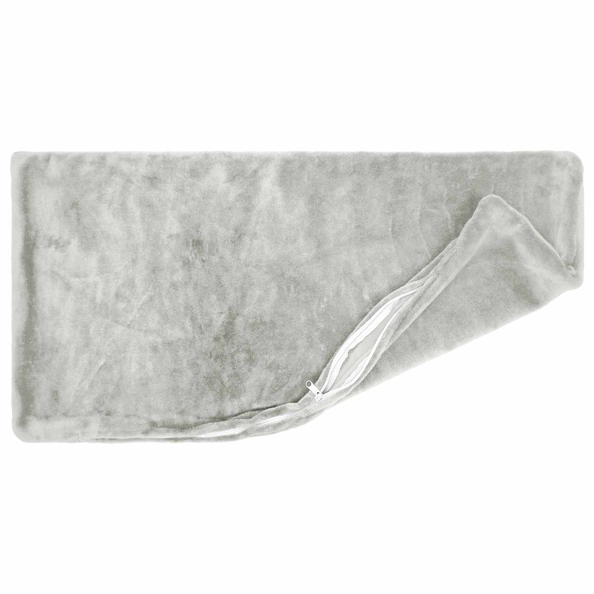 Cushion Cover 6 pcs HEERLEN Light Grey 40 x 80 cm Flannel
