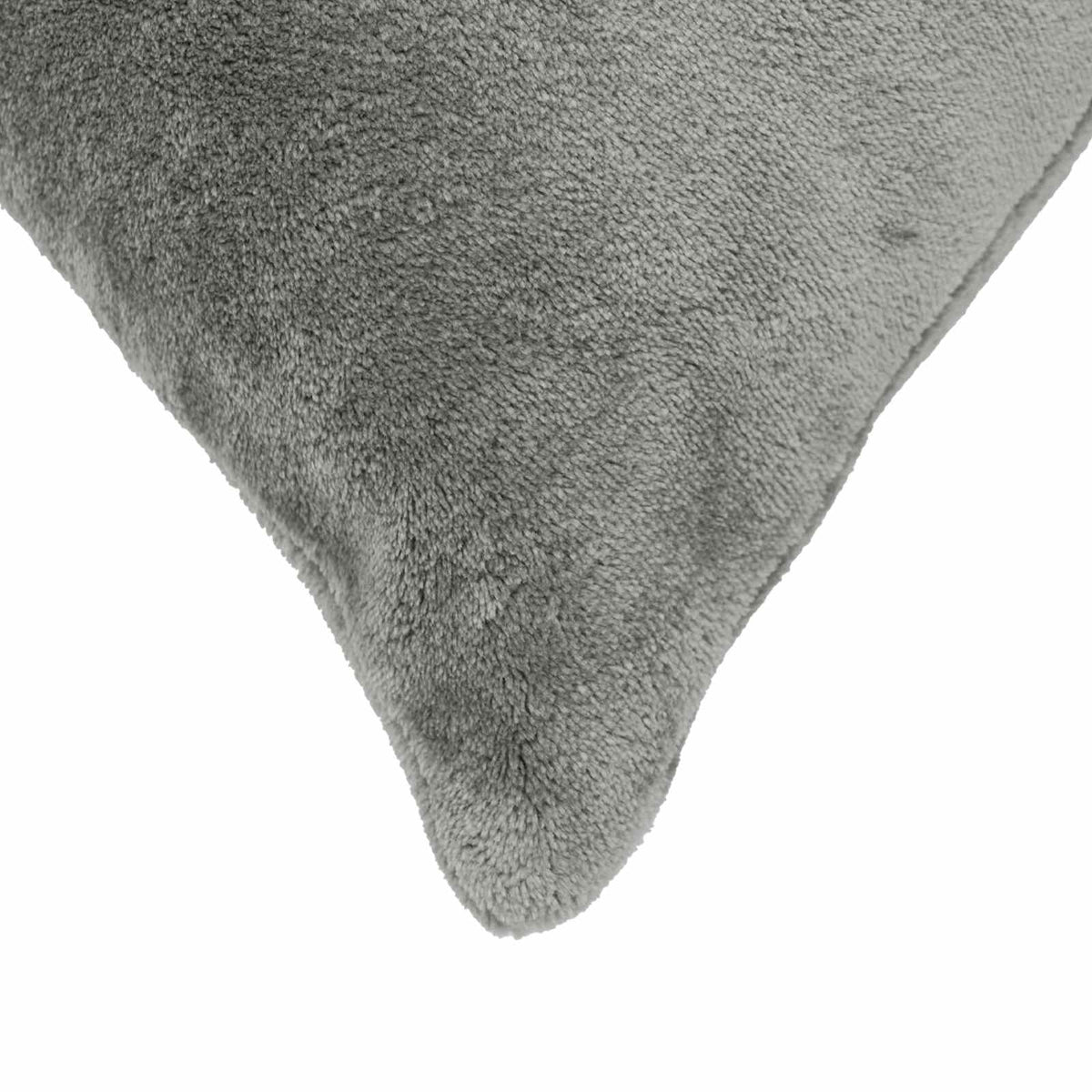 Cushion Cover 12 pcs HEERLEN Dark Grey 40 x 80 cm Flannel