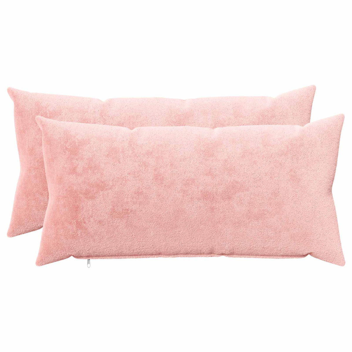 Cushion Cover 2 pcs HEERLEN Pink 40 x 80 cm Flannel