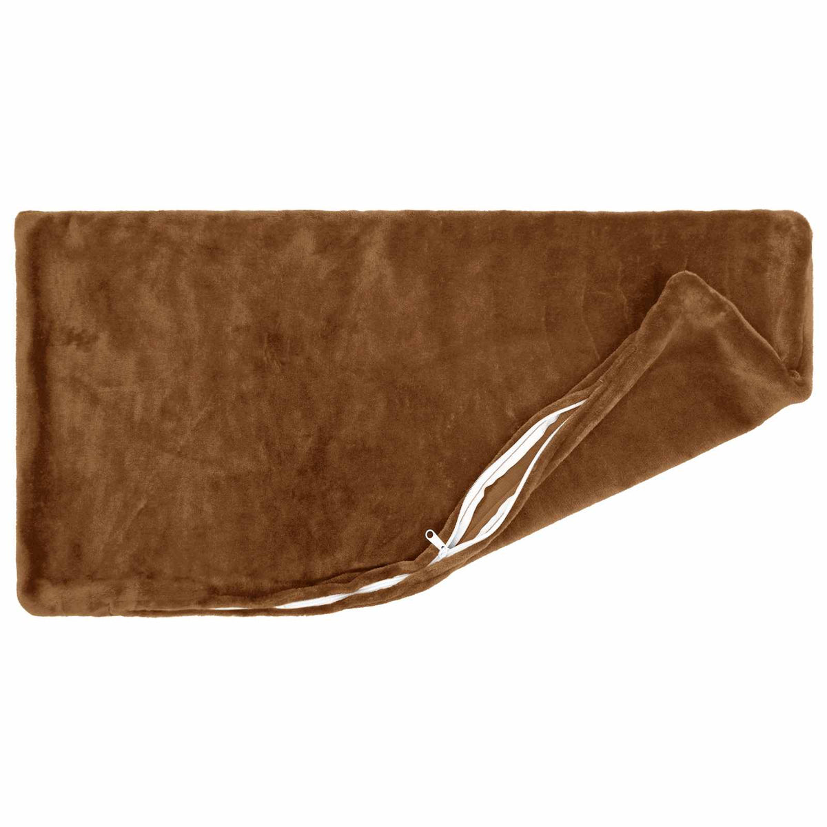 Cushion Cover 2 pcs HEERLEN Light Brown 40 x 80 cm Flannel