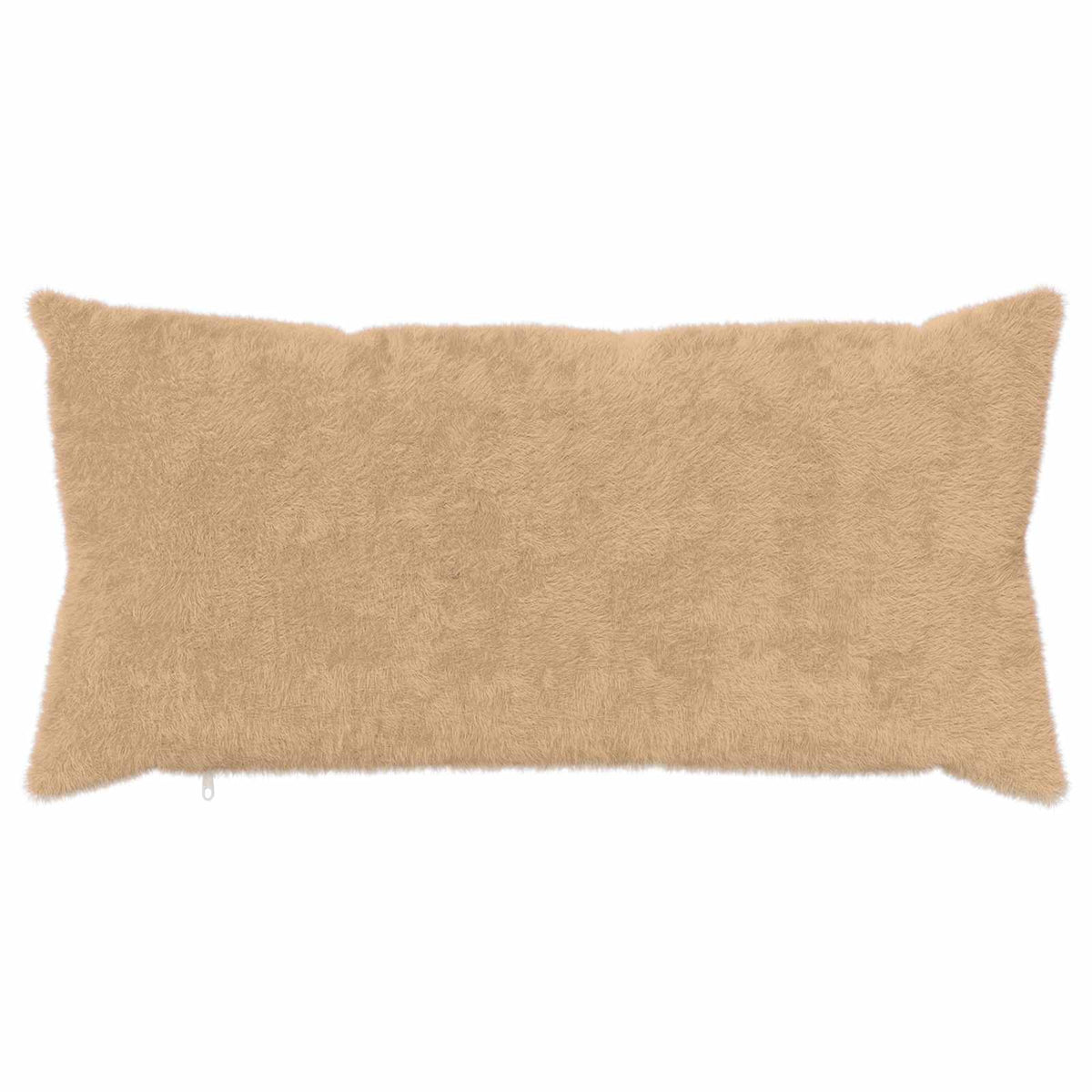 Cushion Cover 12 pcs HEERLEN Cream 40 x 80 cm Faux Rabbit Fur