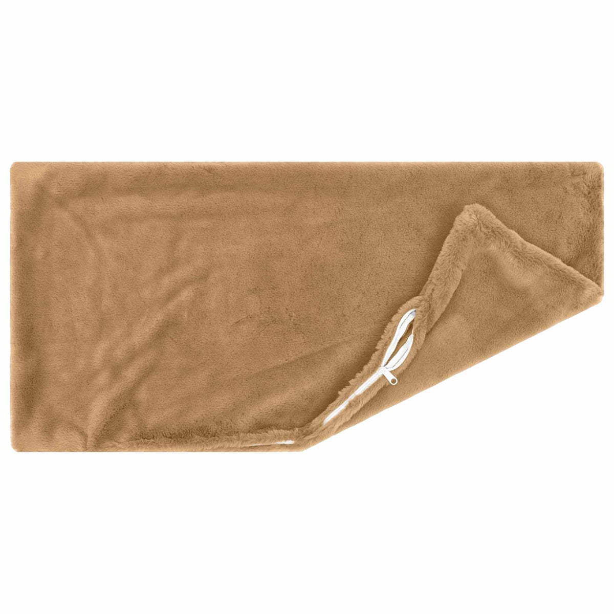 Cushion Cover 6 pcs HEERLEN Taupe 40 x 80 cm Faux Rabbit Fur