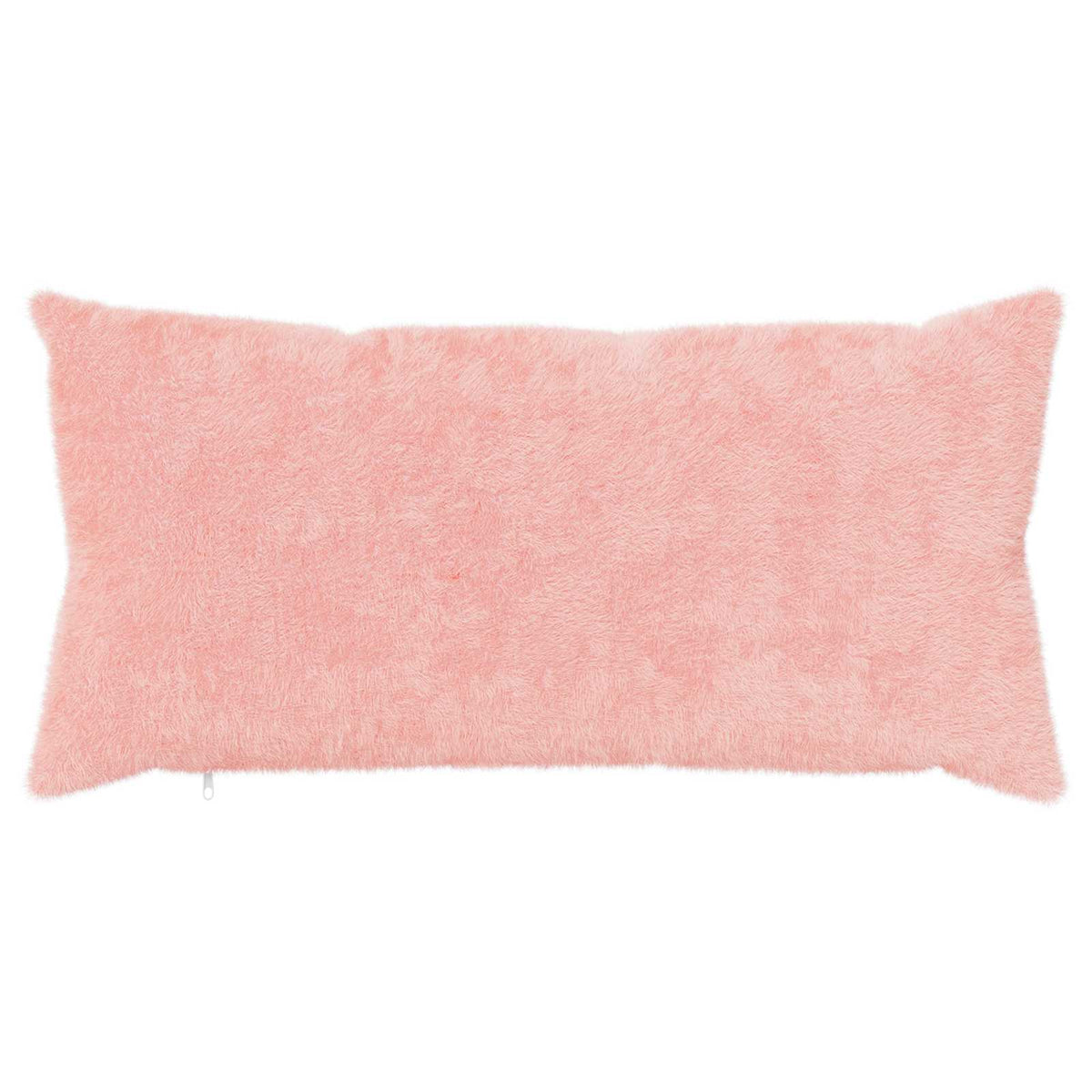 Cushion Cover 12 pcs HEERLEN Pink 40 x 80 cm Faux Rabbit Fur