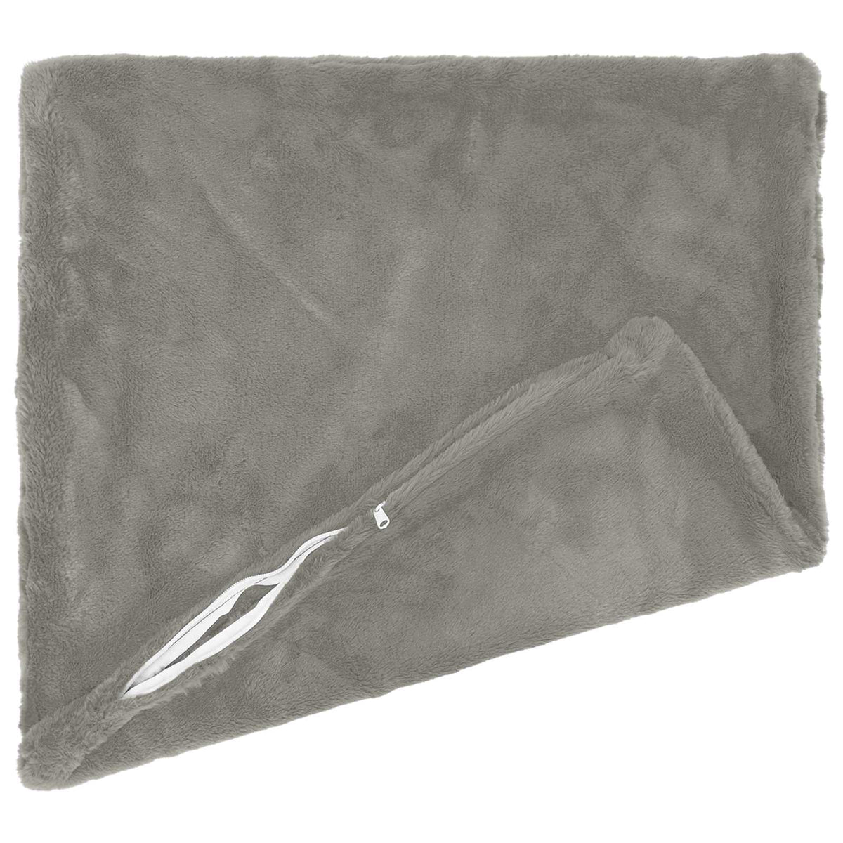Cushion Cover 12 pcs HEERLEN Light Grey 40 x 80 cm