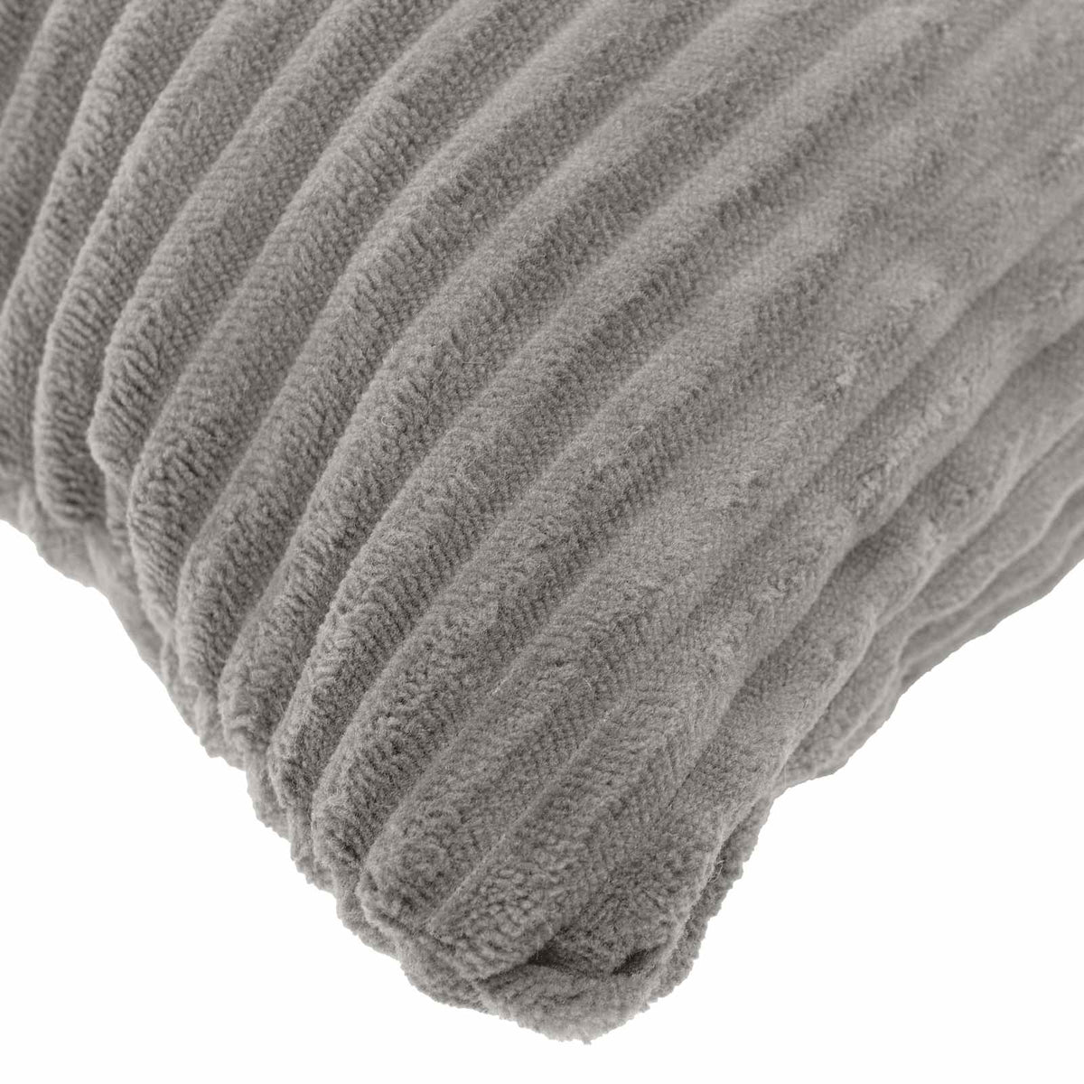 Cushion Cover 12 pcs HEERLEN Light Grey 45 x 45 cm Corduroy