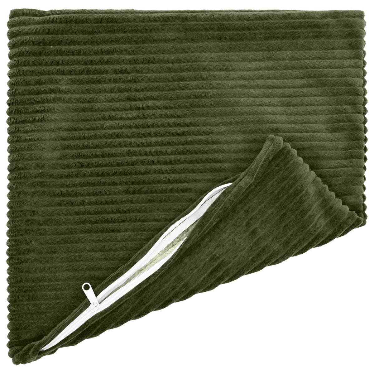 Cushion Cover 6 pcs HEERLEN Green 45 x 45 cm Corduroy