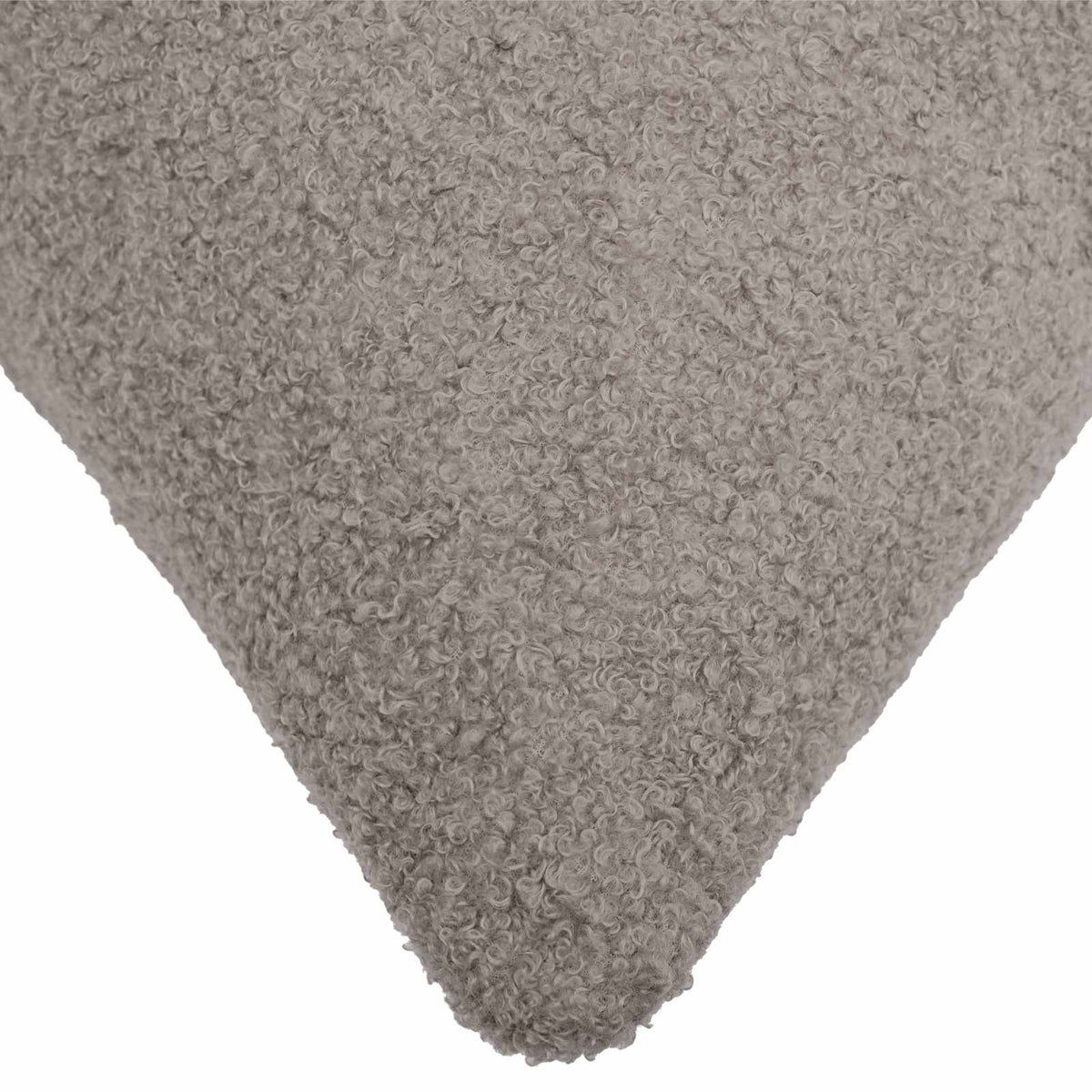 Cushion Cover 12 pcs HEERLEN Light Grey 45 x 45 cm Bouclé