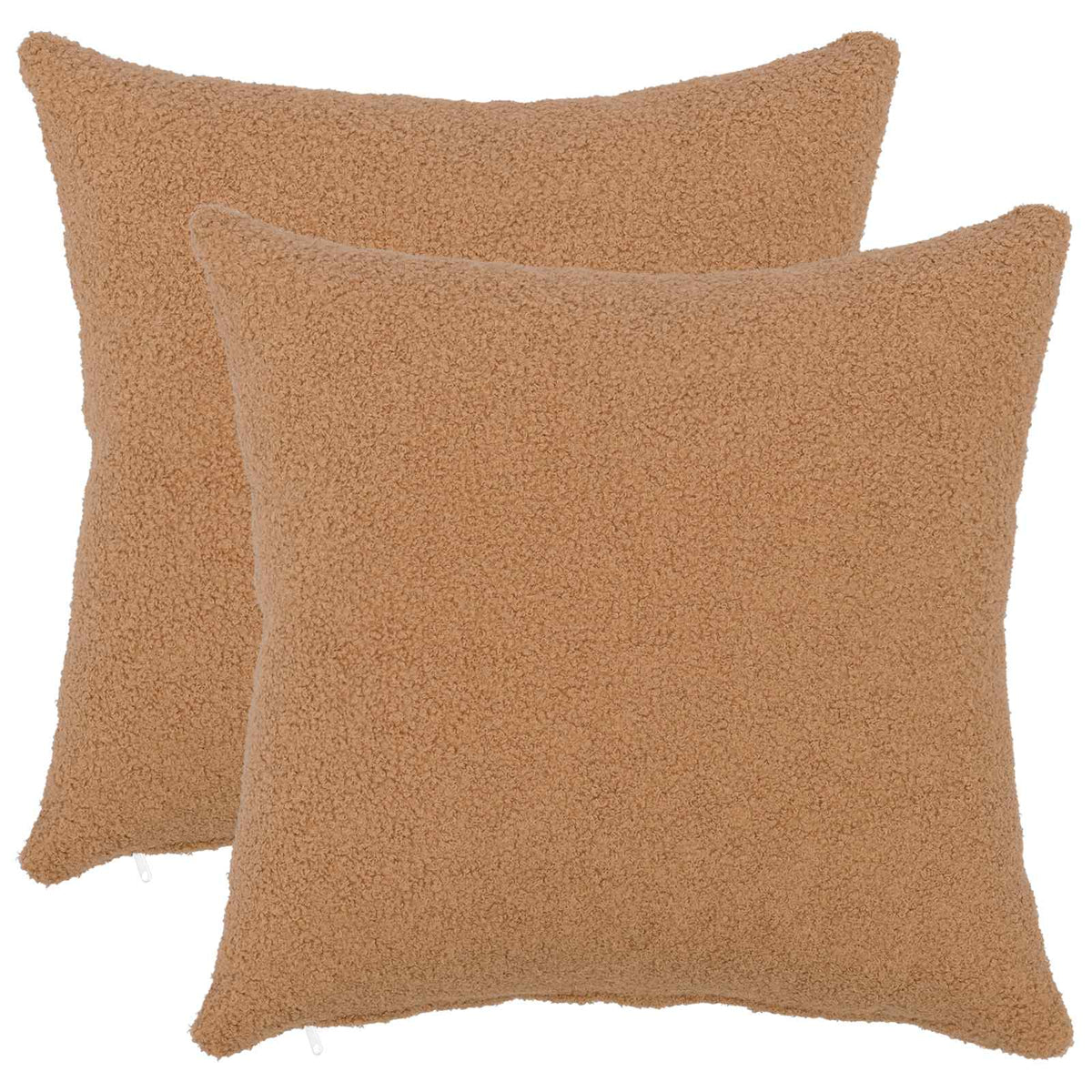 Cushion Cover 2 pcs HEERLEN Beige 45 x 45 cm Bouclé
