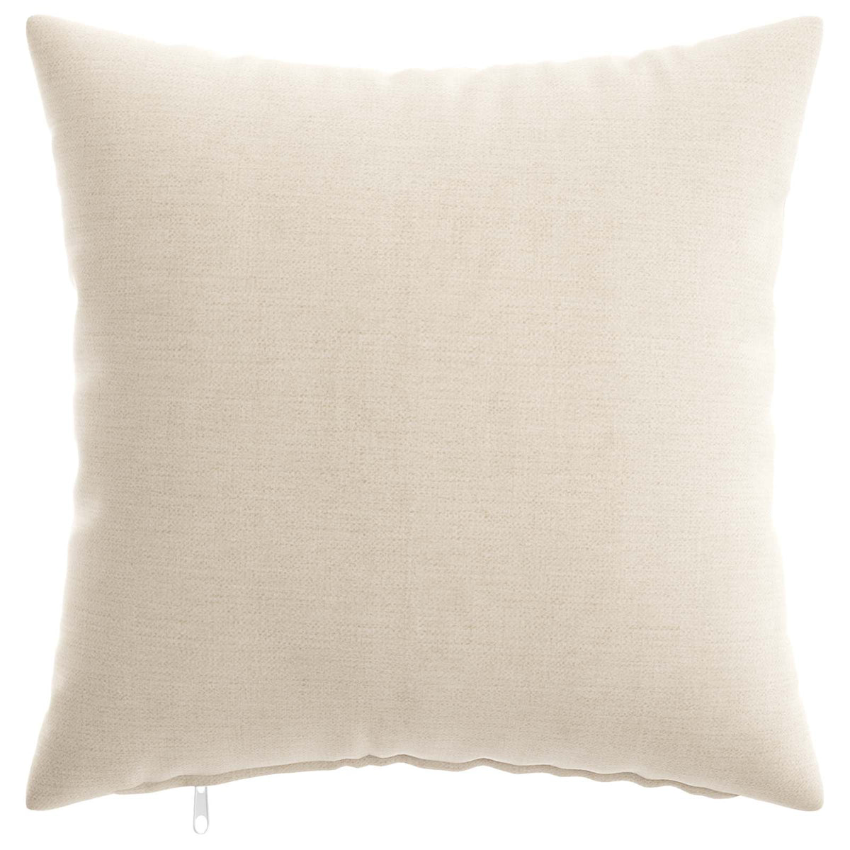 Cushion Cover 6 pcs HEERLEN Cream 45 x 45 cm Chenille Fabric