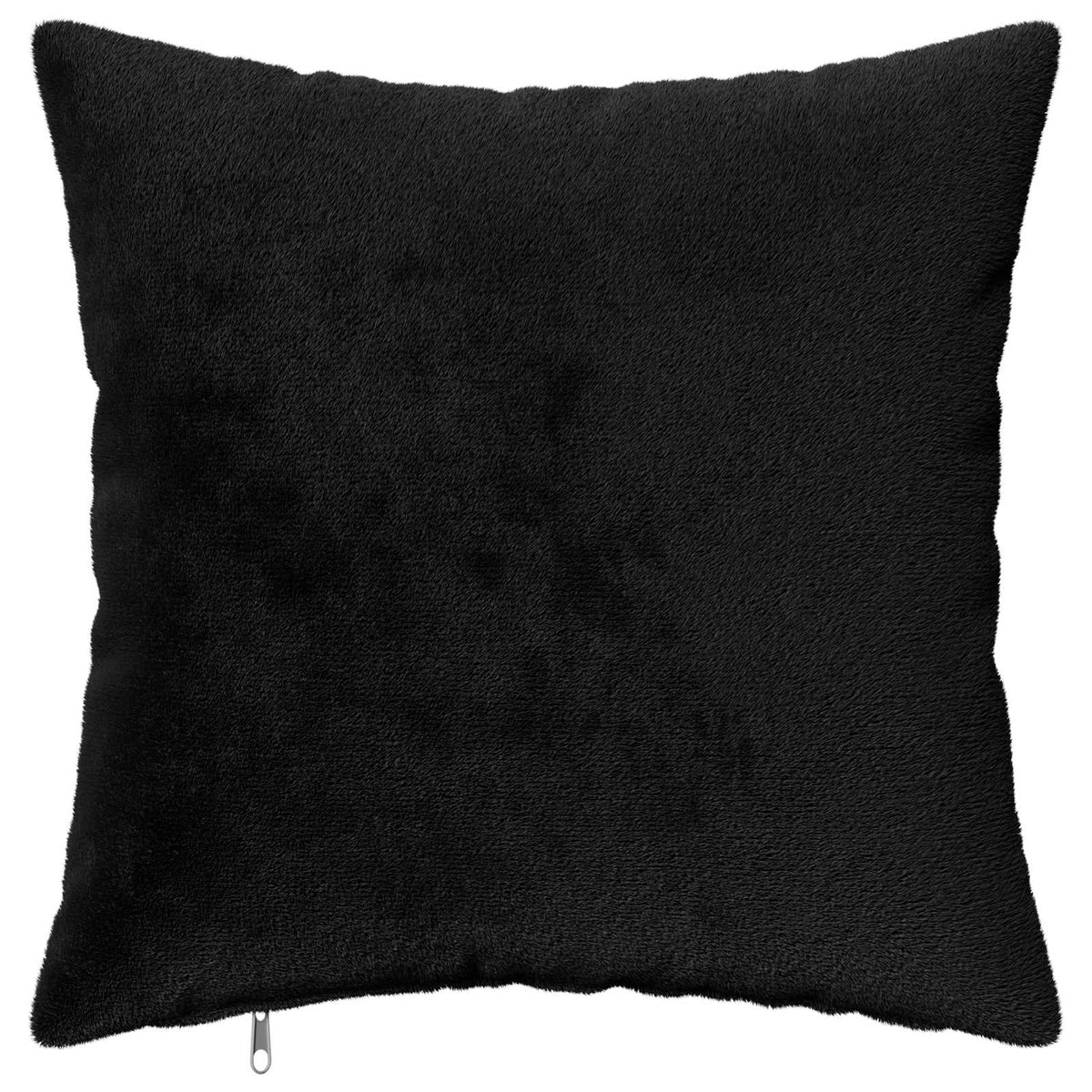 Cushion Cover 12 pcs HEERLEN Black 45 x 45 cm Flannel