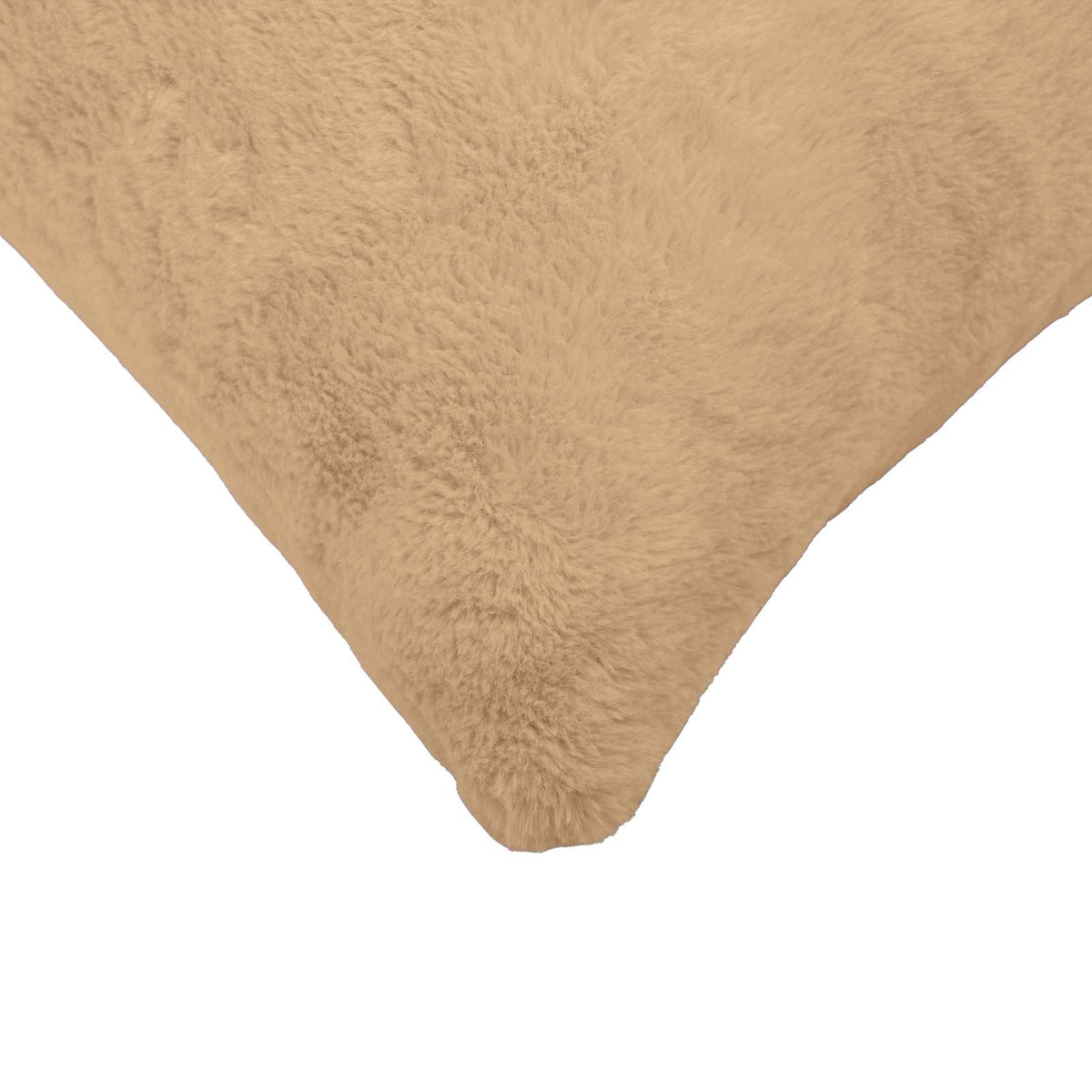 Cushion Cover 6 pcs HEERLEN Cream 45 x 45 cm Faux Rabbit Fur