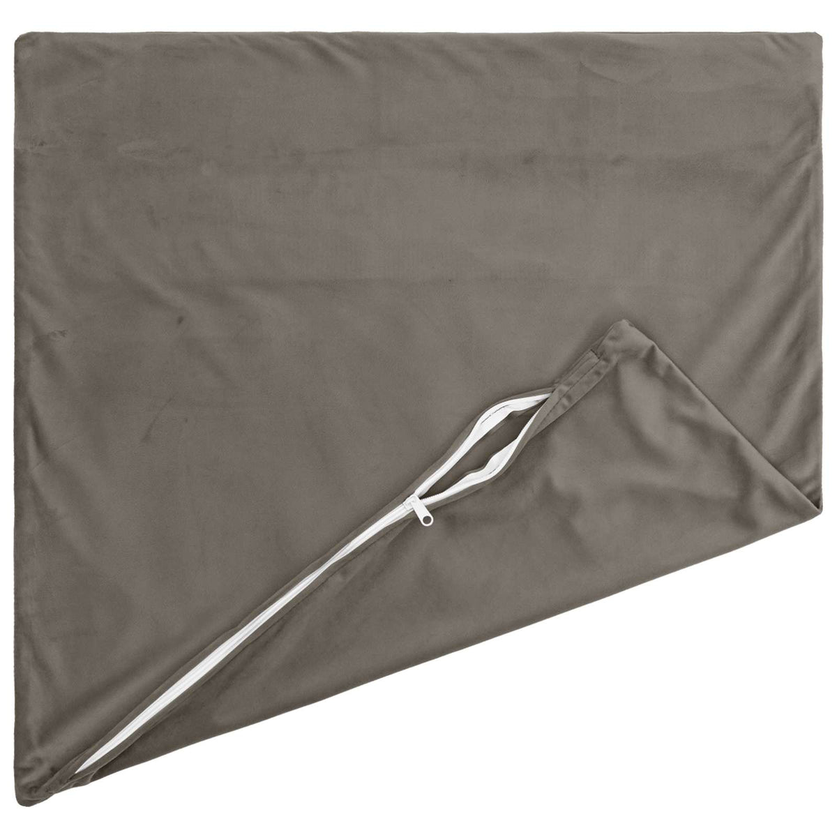 Cushion Cover 6 pcs HEERLEN Light Grey 50 x 50 cm Velvet