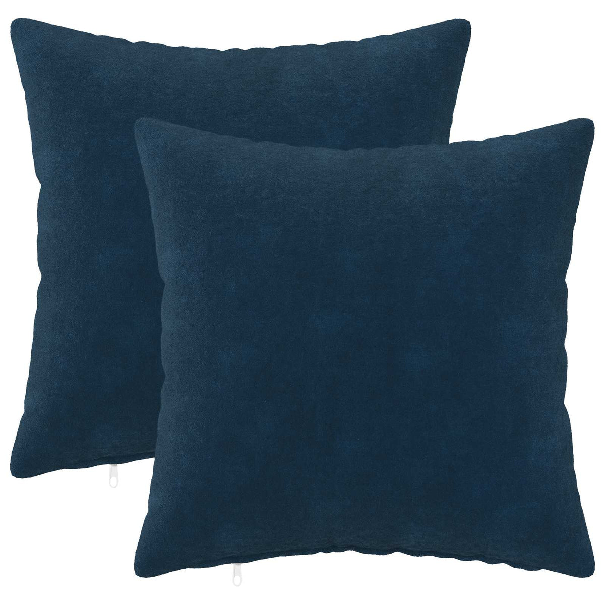 Cushion Cover 2 pcs HEERLEN Blue 50 x 50 cm Microfiber Fleece