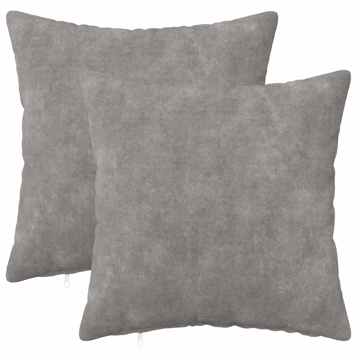 Cushion Cover 2 pcs HEERLEN Light Grey 50 x 50 cm