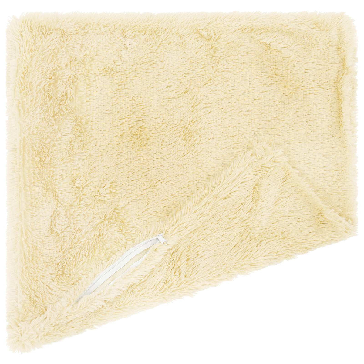 Cushion Cover 6 pcs HEERLEN Cream 50 x 50 cm PV Fleece