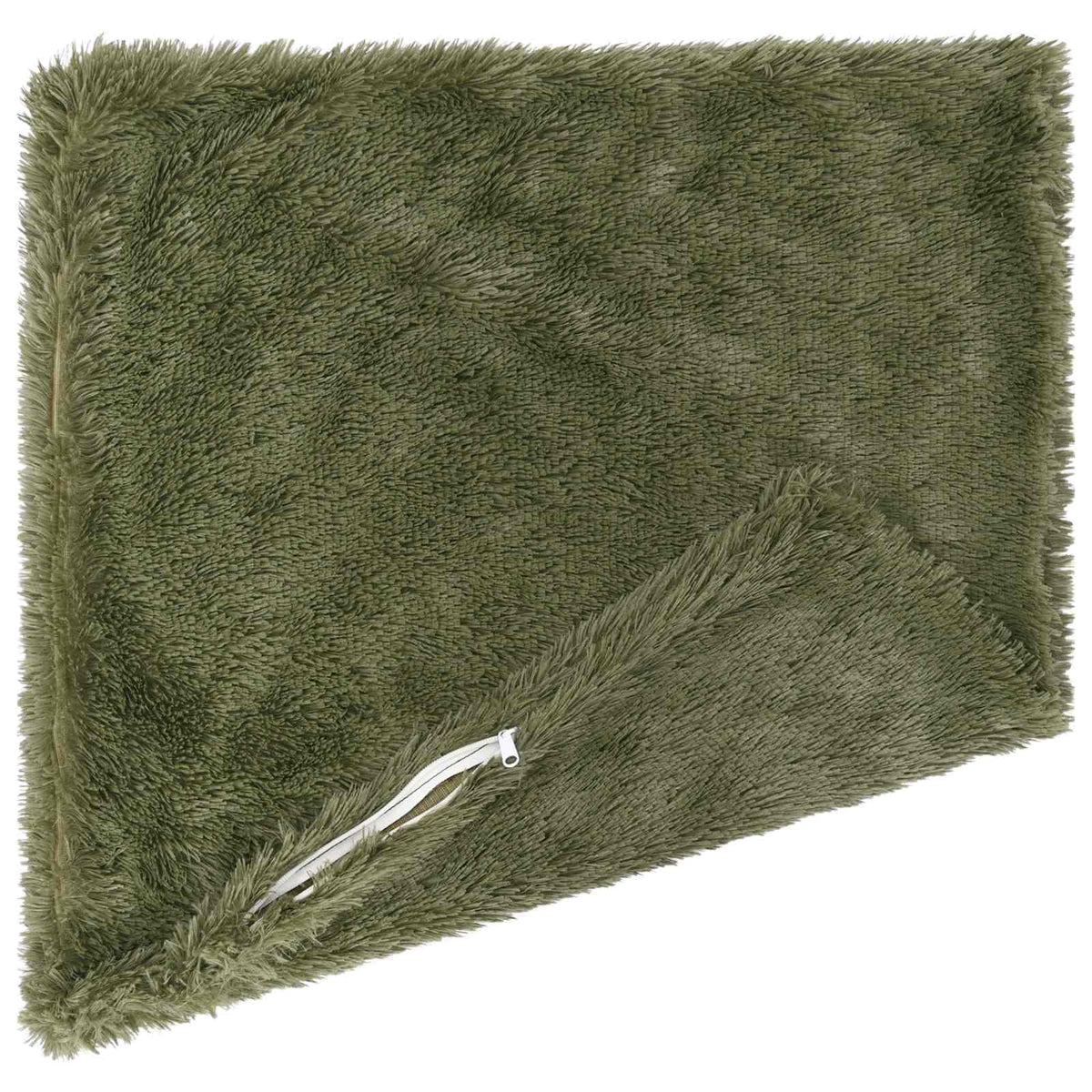 Cushion Cover 12 pcs HEERLEN Green 50 x 50 cm PV Fleece