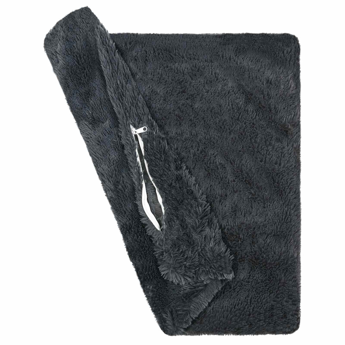Cushion Cover 12 pcs HEERLEN Anthracite 50 x 50 cm PV Fleece
