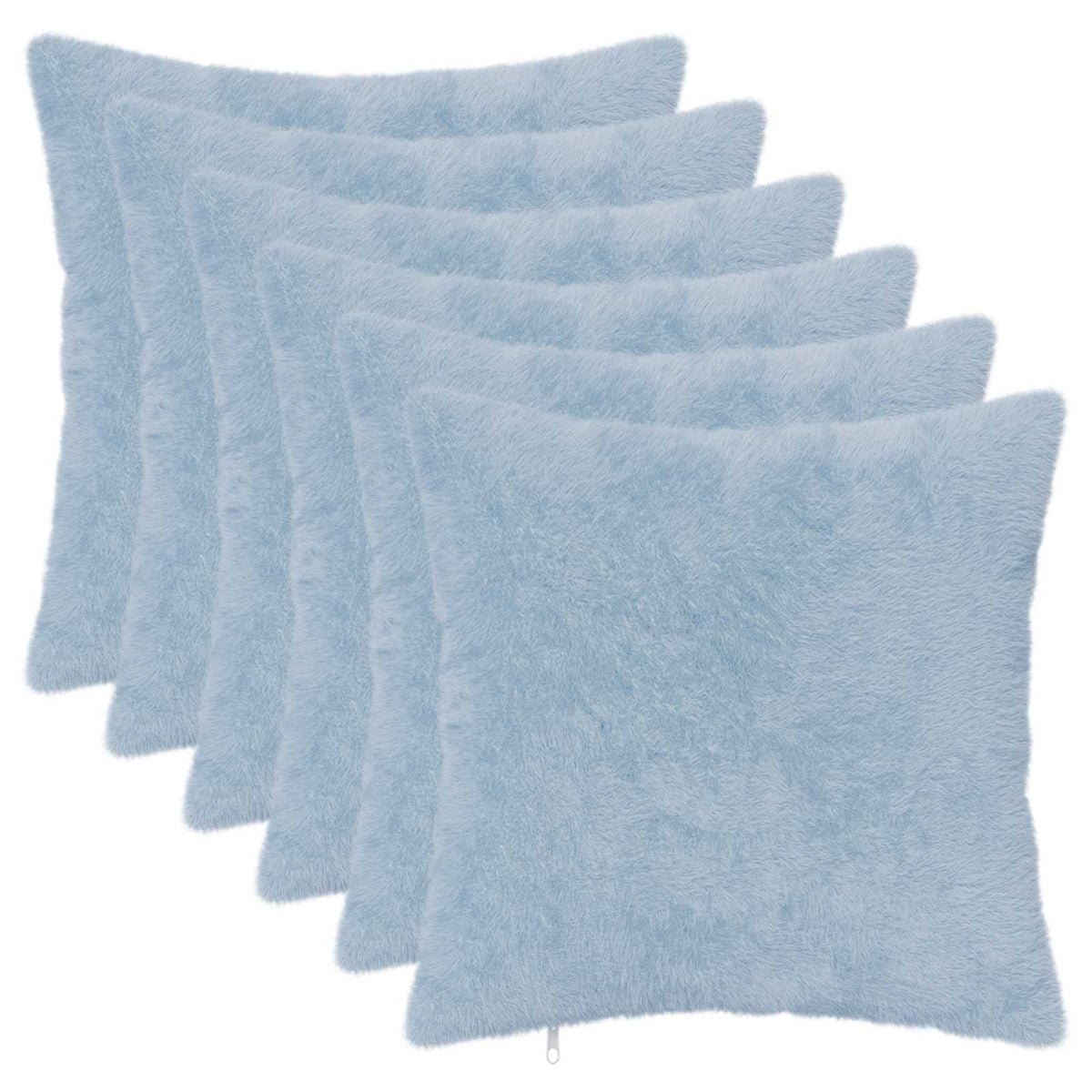Cushion Cover 6 pcs HEERLEN Light Blue 50 x 50 cm