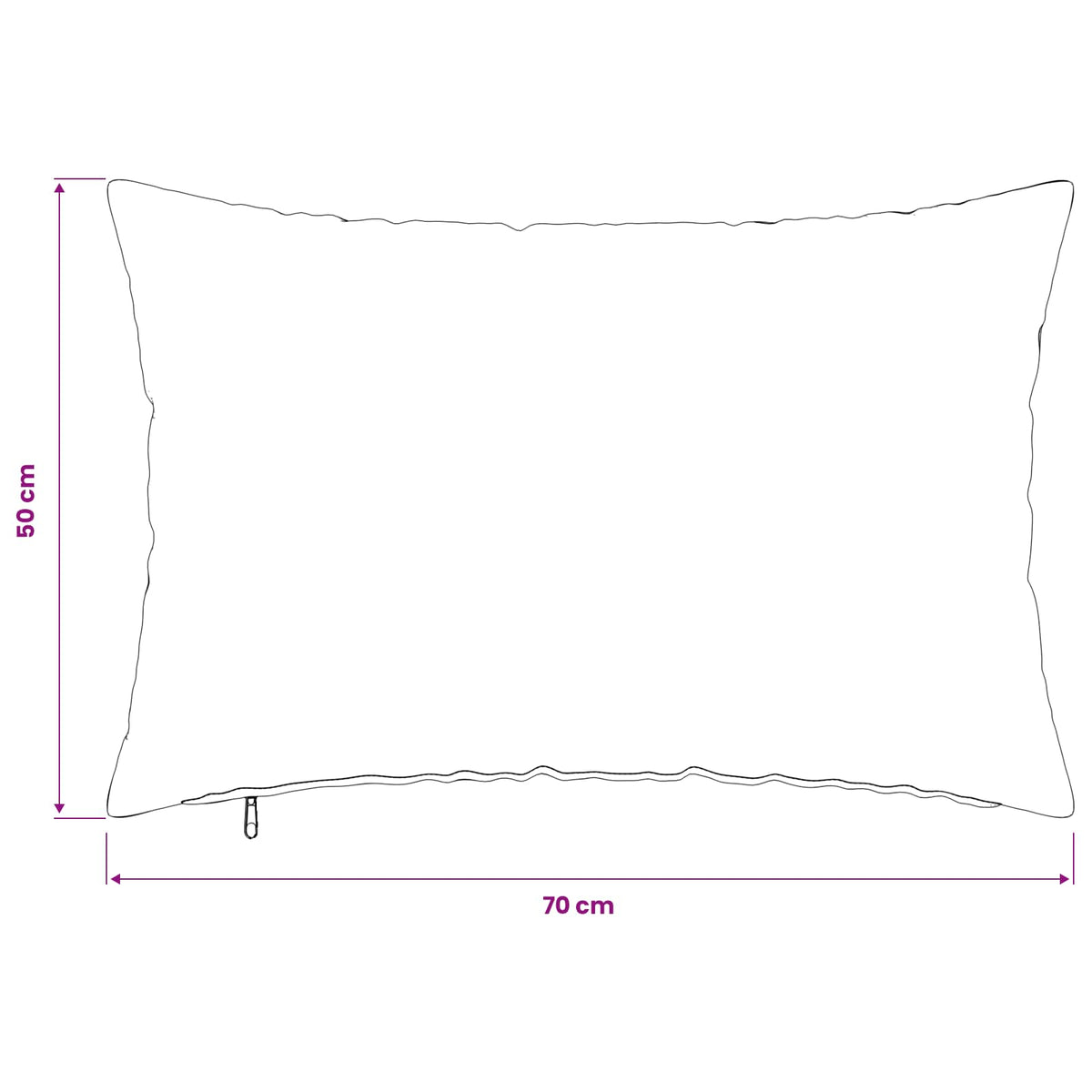 Cushion Cover 6 pcs HEERLEN Brown 50 x 70 cm Fabric