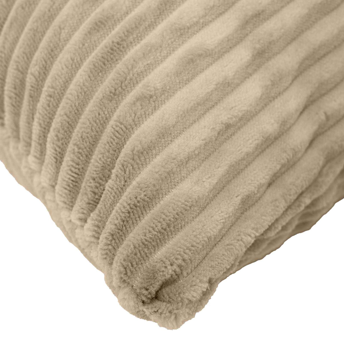 Cushion Cover 2 pcs HEERLEN Taupe 50 x 70 cm Corduroy