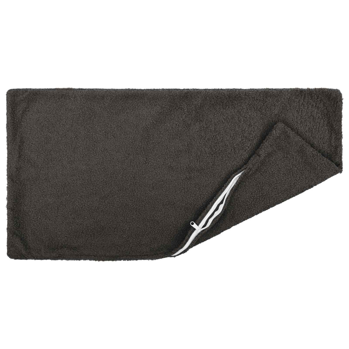 Cushion Cover 2 pcs HEERLEN Dark Grey 50 x 70 cm Bouclé
