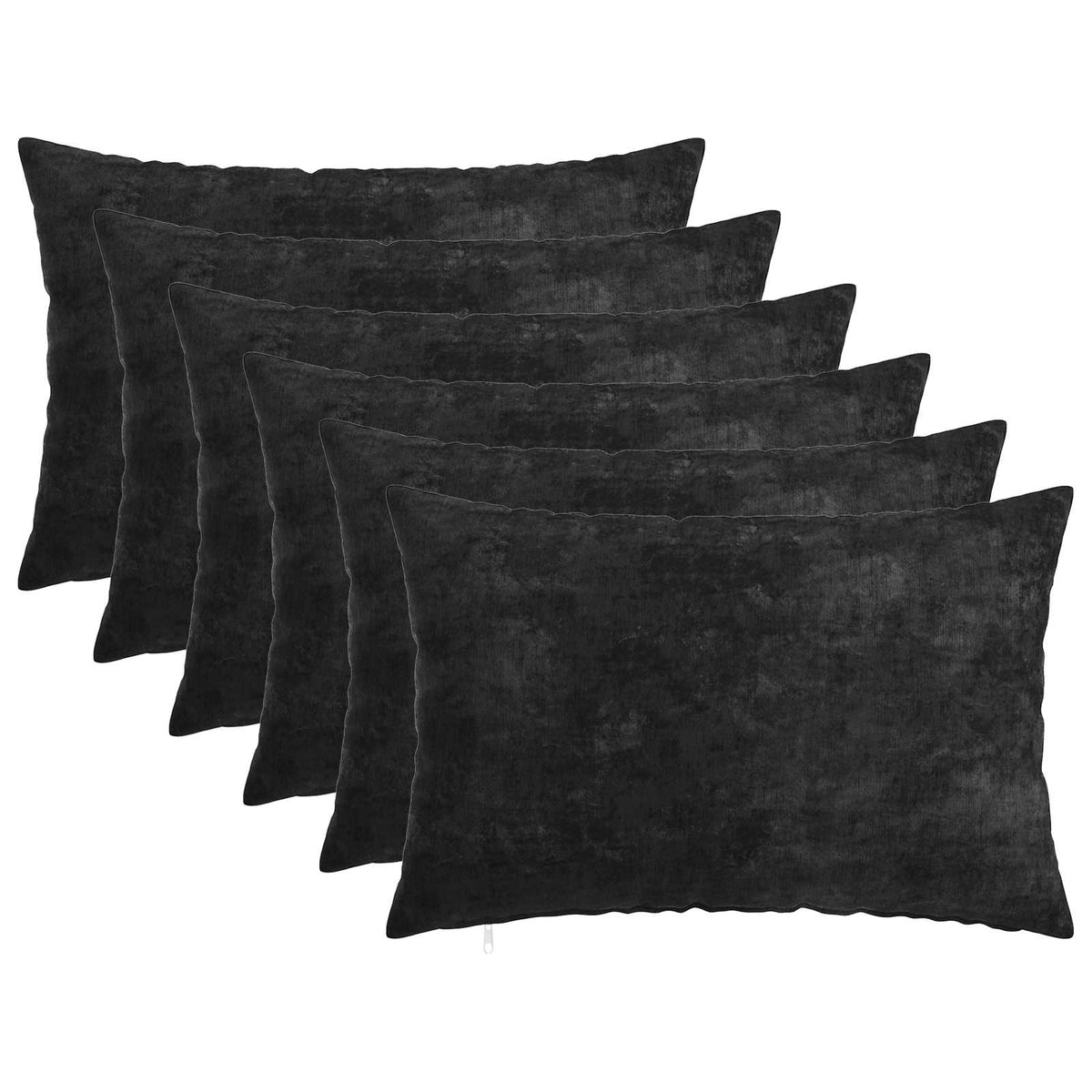 Cushion Cover 6 pcs HEERLEN Anthracite 50 x 70 cm