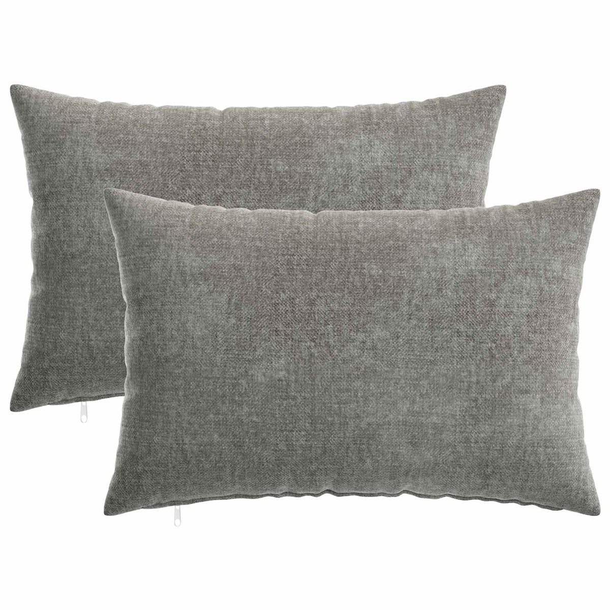 Cushion Cover 2 pcs HEERLEN Dark Grey 50 x 70 cm