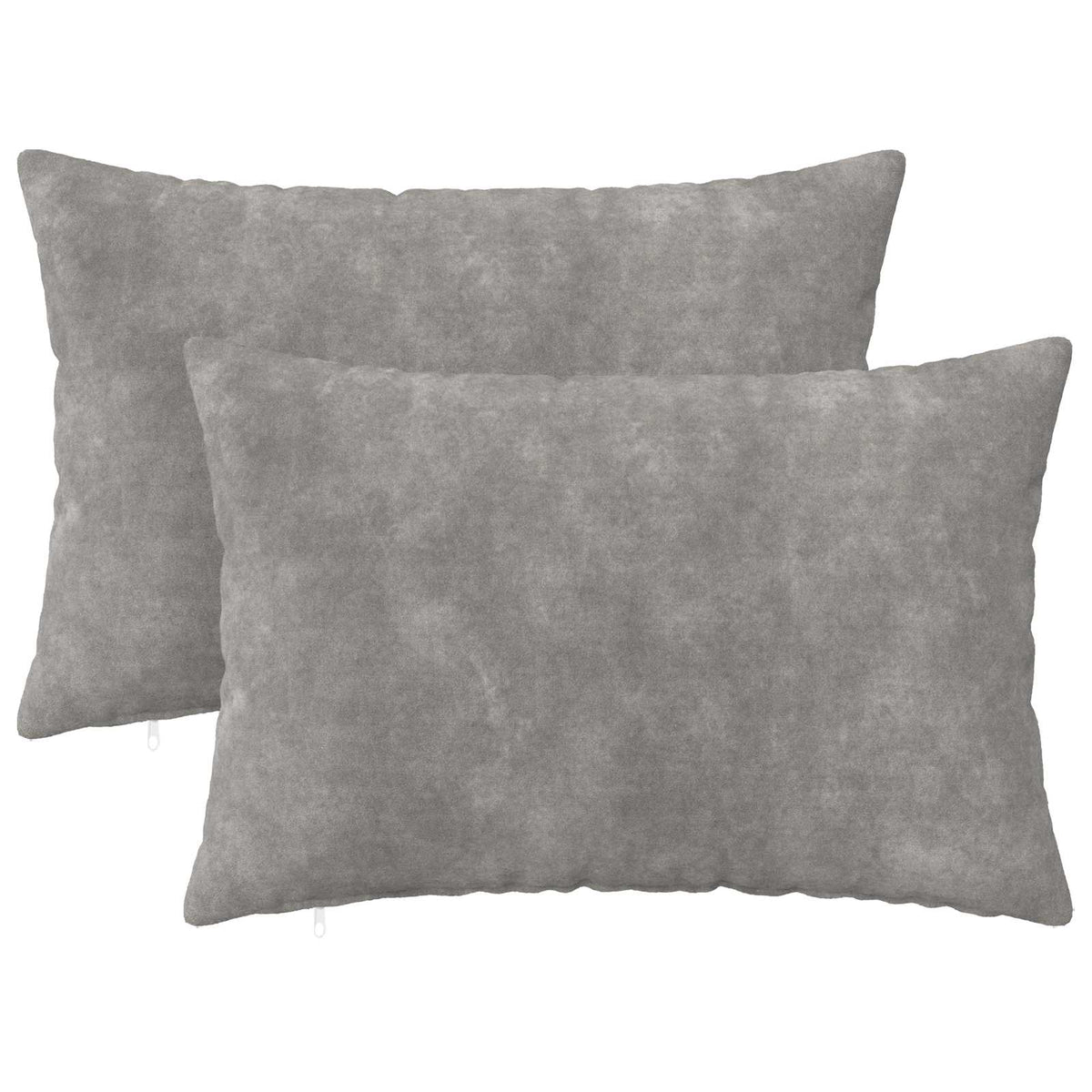 Cushion Cover 2 pcs HEERLEN Light Grey 50 x 70 cm