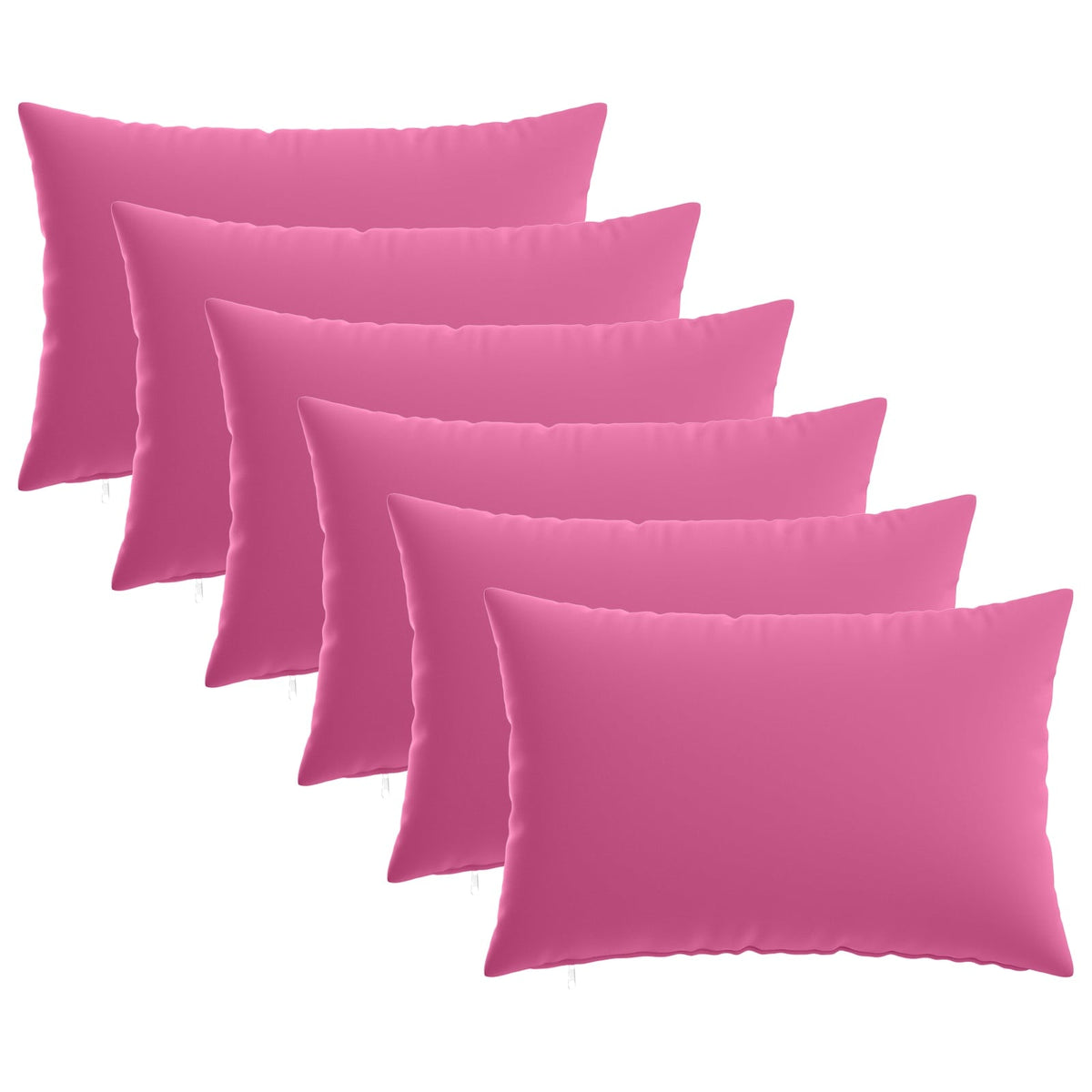 Cushion Cover 6 pcs HEERLEN Pink 50 x 70 cm Polyester