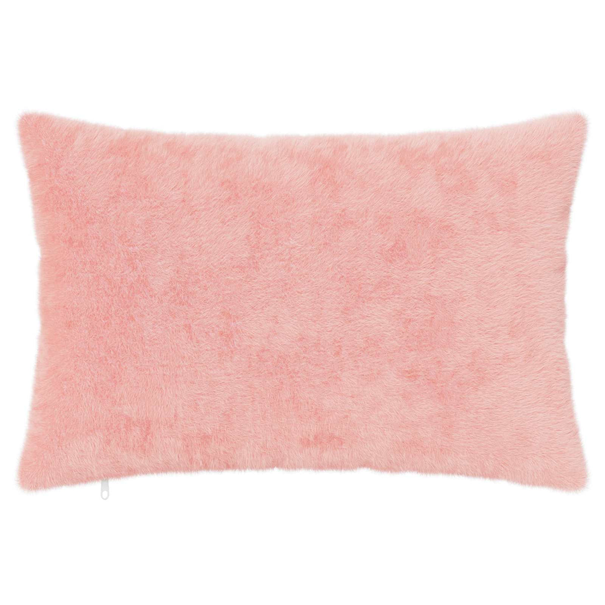 Cushion Cover 2 pcs HEERLEN Pink 50 x 70 cm Faux Rabbit Fur