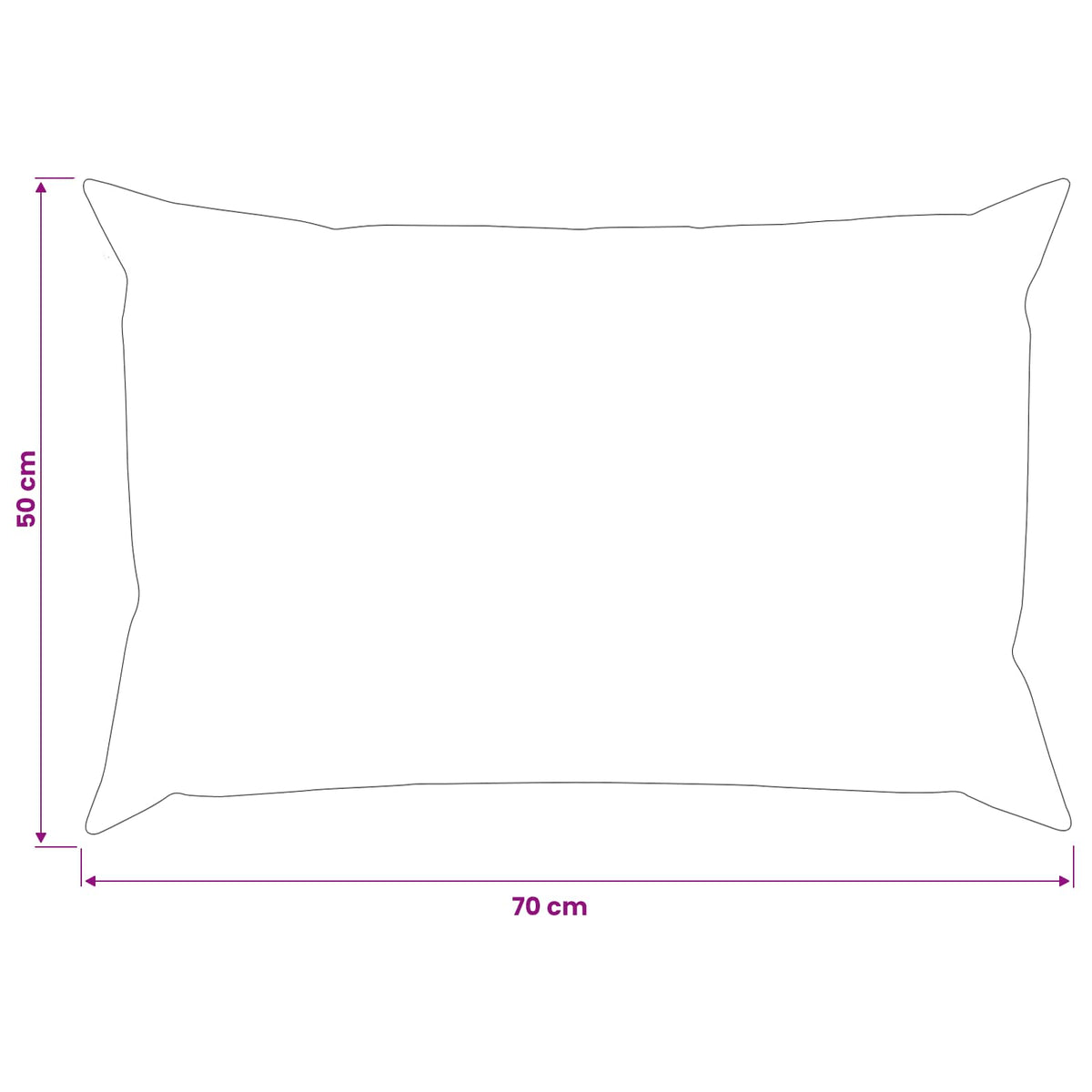 Cushion Cover 6 pcs HEERLEN Pink 50 x 70 cm Faux Rabbit Fur