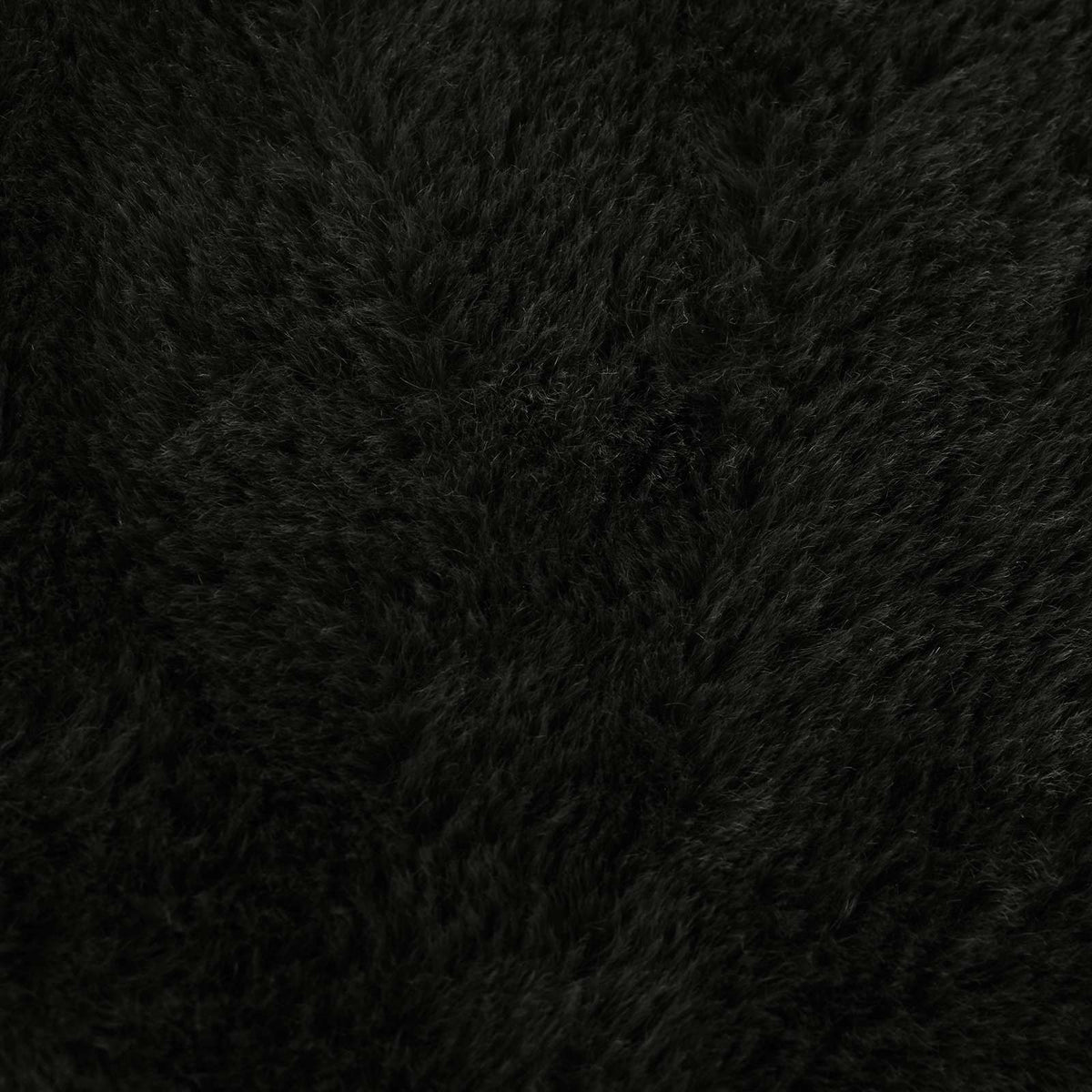 Cushion Cover 2 pcs HEERLEN Black 50 x 70 cm Faux Rabbit Fur