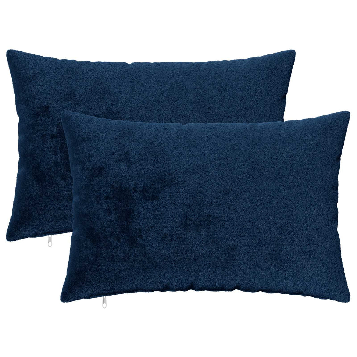 Cushion Cover 2 pcs HEERLEN Navy Blue 50 x 75 cm Flannel