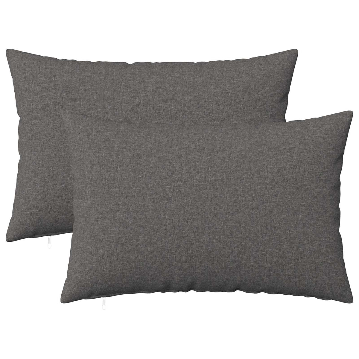 Cushion Cover 2 pcs HEERLEN Light Grey 50 x 80 cm Fabric