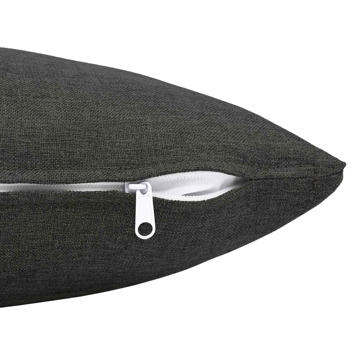 Cushion Cover 6 pcs HEERLEN Dark Grey 50 x 80 cm Fabric