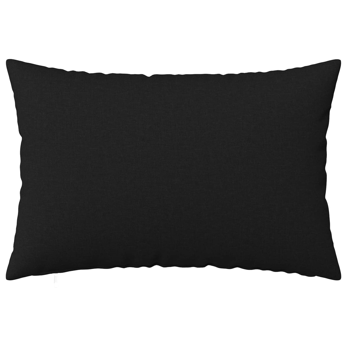 Cushion Cover 2 pcs HEERLEN Black 50 x 80 cm Fabric