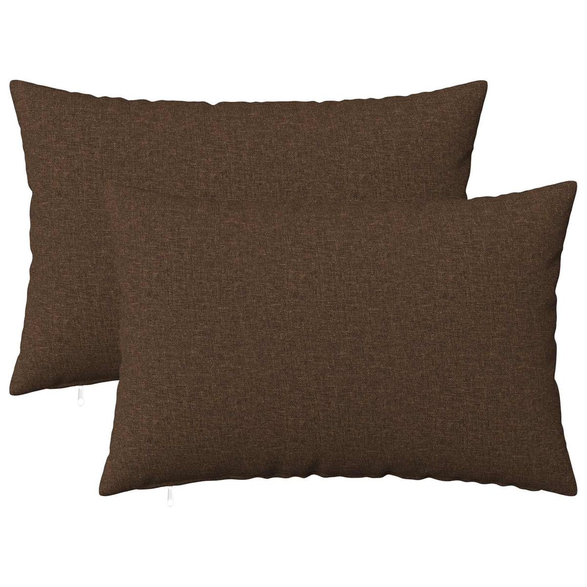 Cushion Cover 2 pcs HEERLEN Brown 50 x 80 cm Fabric