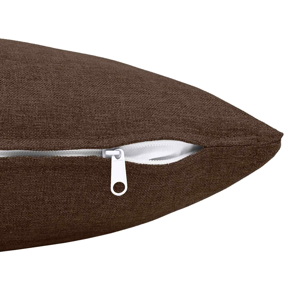 Cushion Cover 6 pcs HEERLEN Brown 50 x 80 cm Fabric